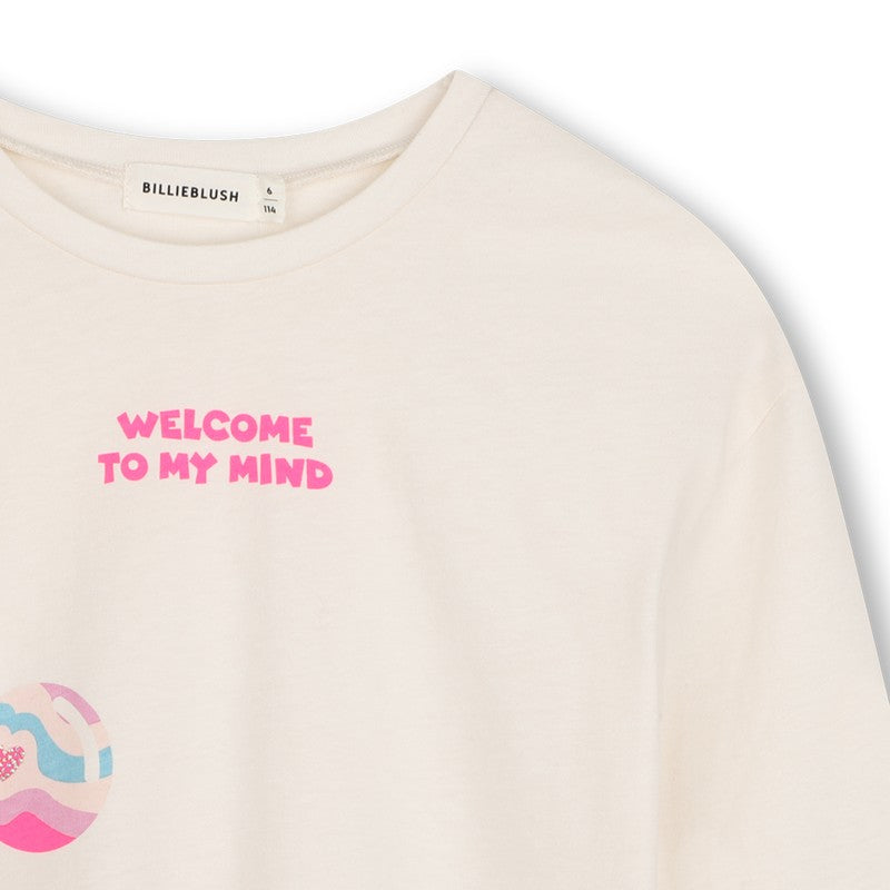 Long sleeve t-shirt ivory U22375 121 BILLIEBLUSH 