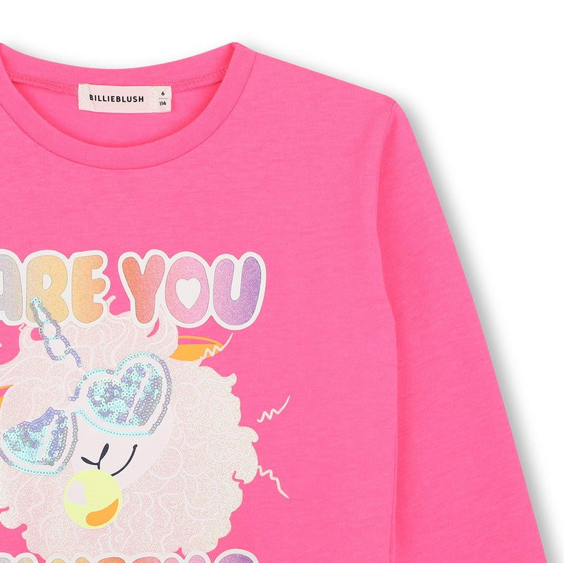 Long sleeve t-shirt pink U22380 47A BILLIEBLUSH 