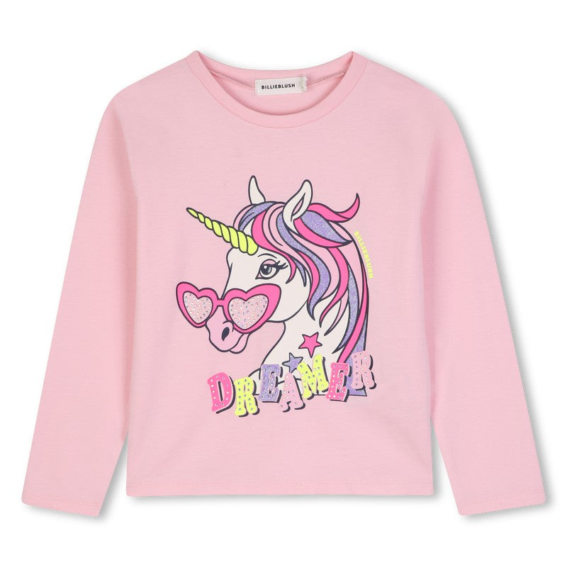 Long sleeve t-shirt pink U22384 467A BILLIEBLUSH 