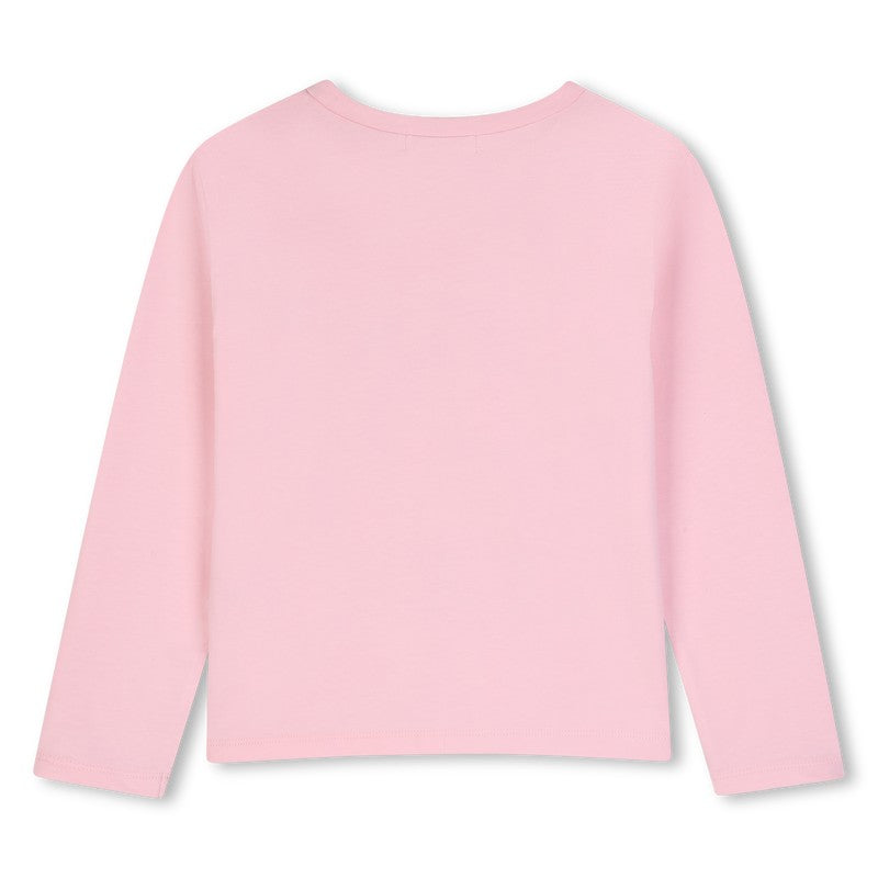 Long sleeve t-shirt pink U22384 467 BILLIEBLUSH 
