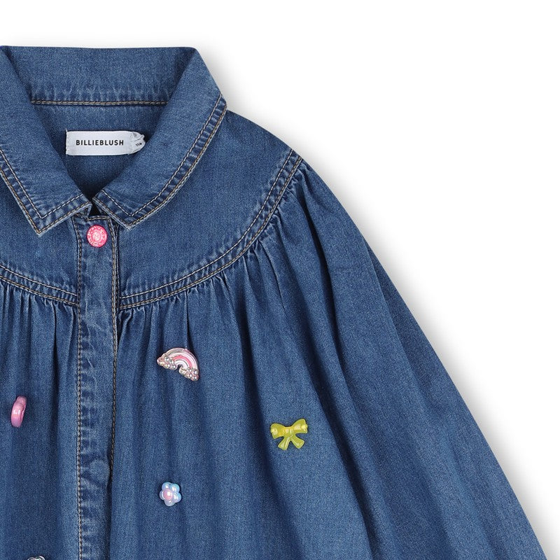 Denim dress stone U22465 Z22A BILLIEBLUSH 