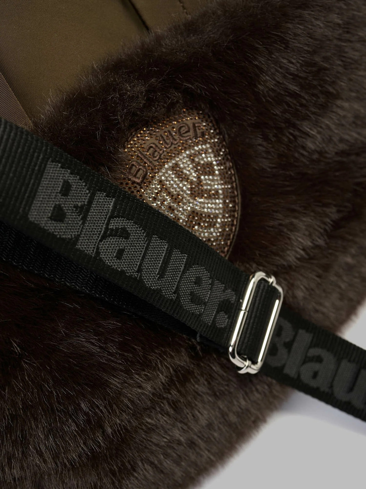 Borsa a mano con pelliccia F6QUARTXS02PAD DKB BLAUER ACCESSORI 