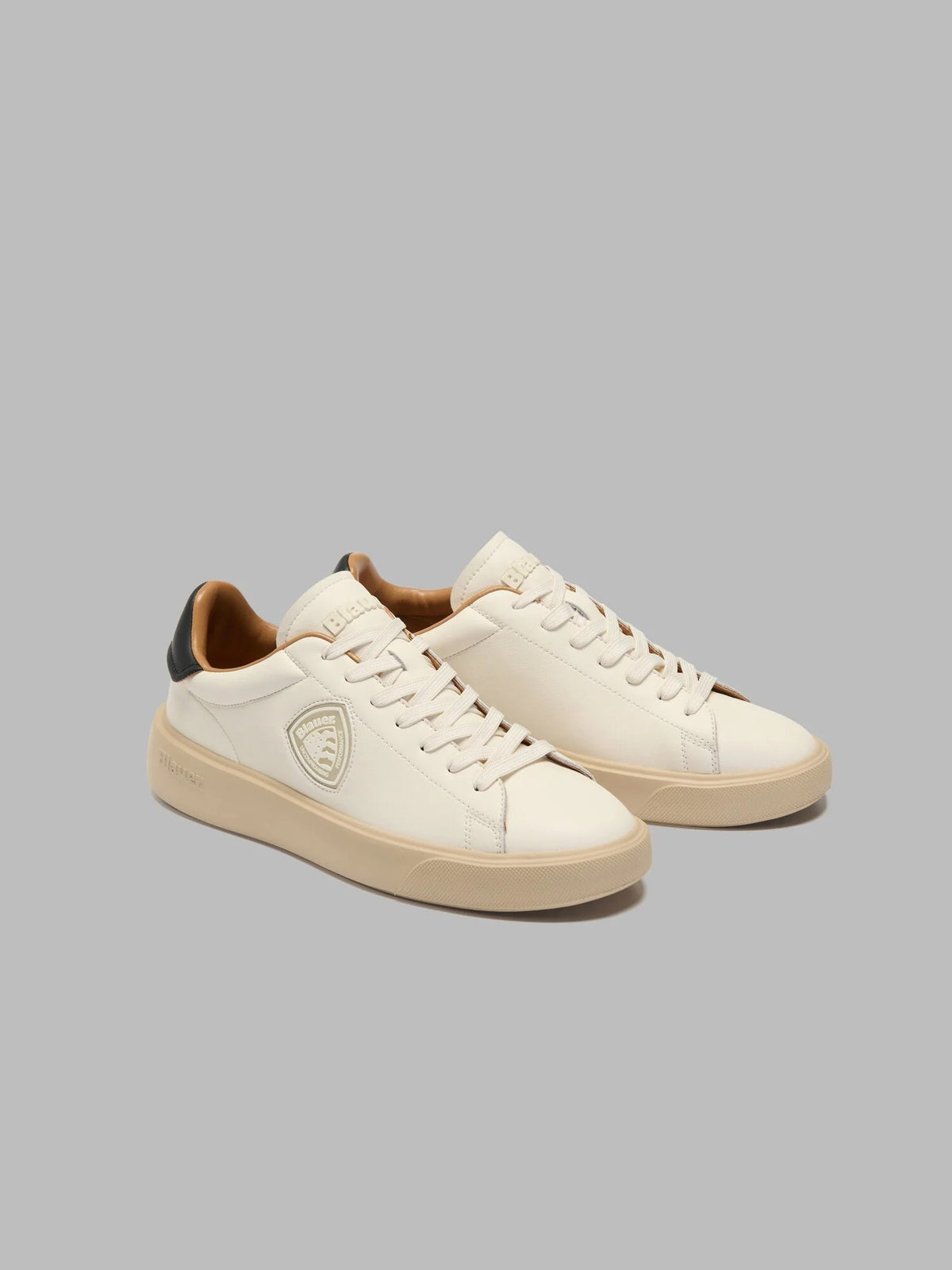 Sneakers buck F6BUCK14LEA CREBLK BLAUER SHOES 