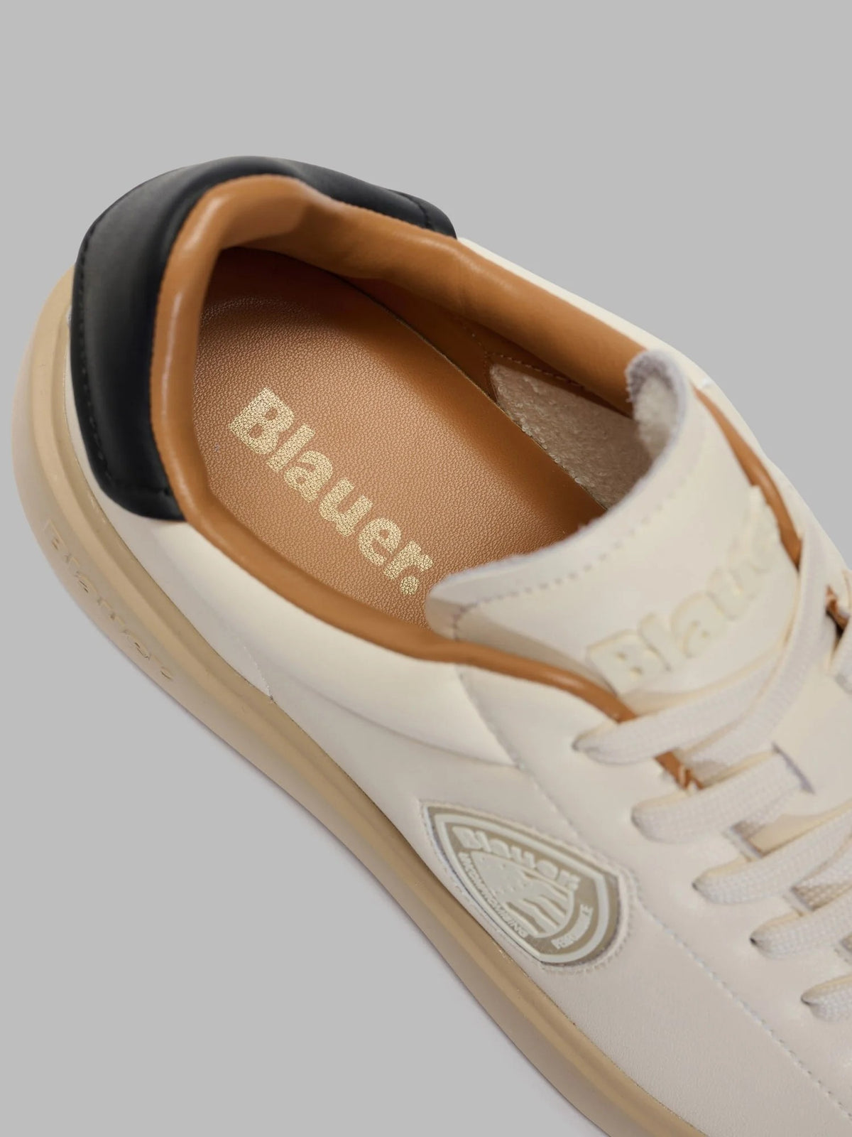 Sneakers buck F6BUCK14LEA CREBLK BLAUER SHOES 