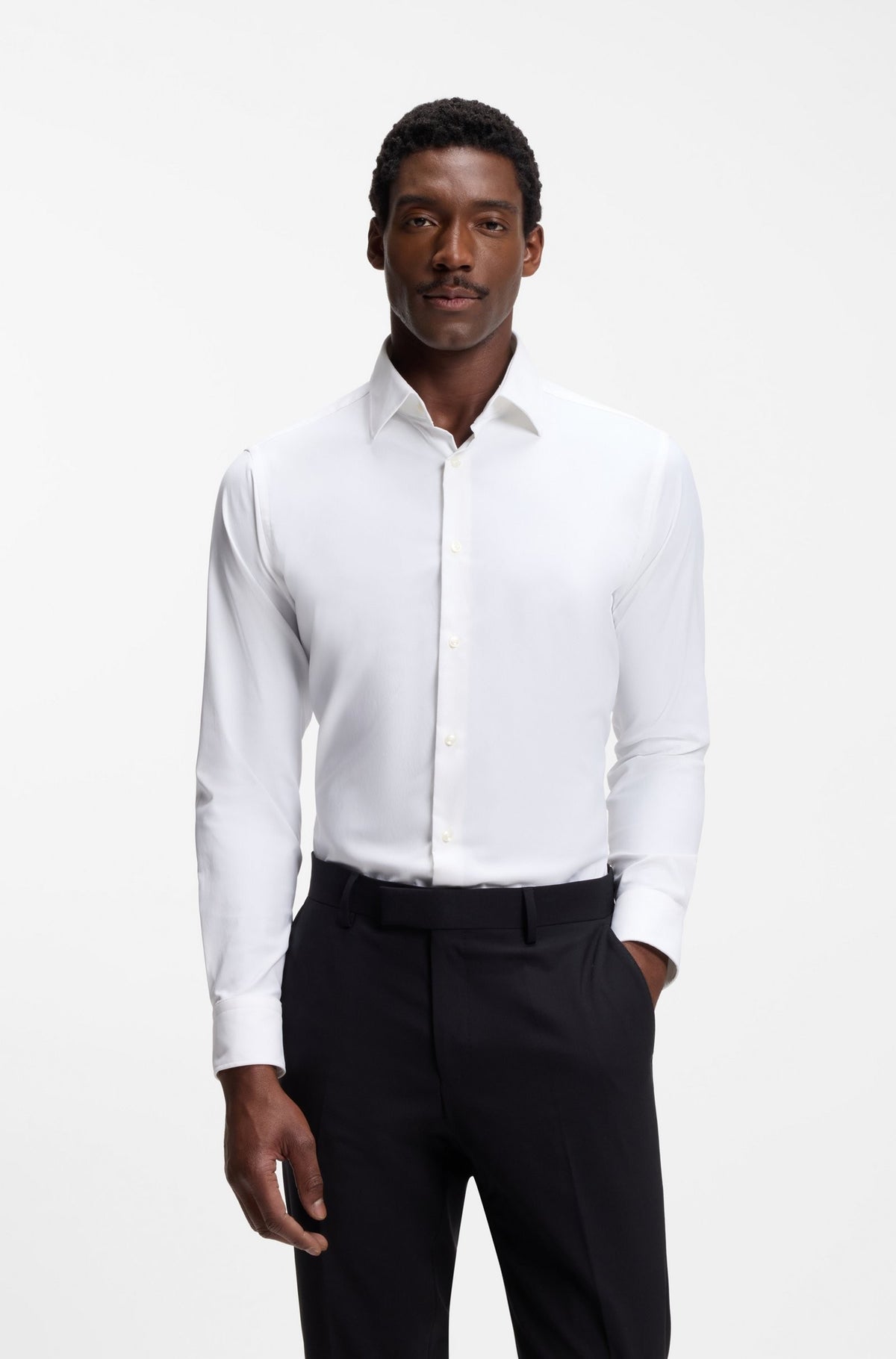 Camicia in twill 50532287 100 BOSS 