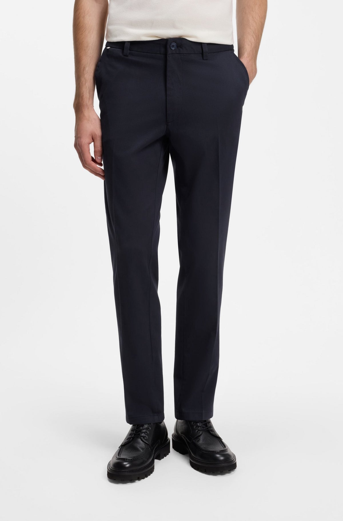 Pantaloni in twill 50555161 404 BOSS 