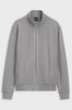 Felpa in cotone con colletto con zip