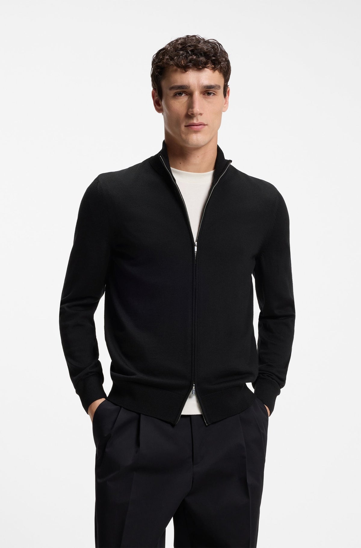 Maglione con zip 50566344 001 BOSS 
