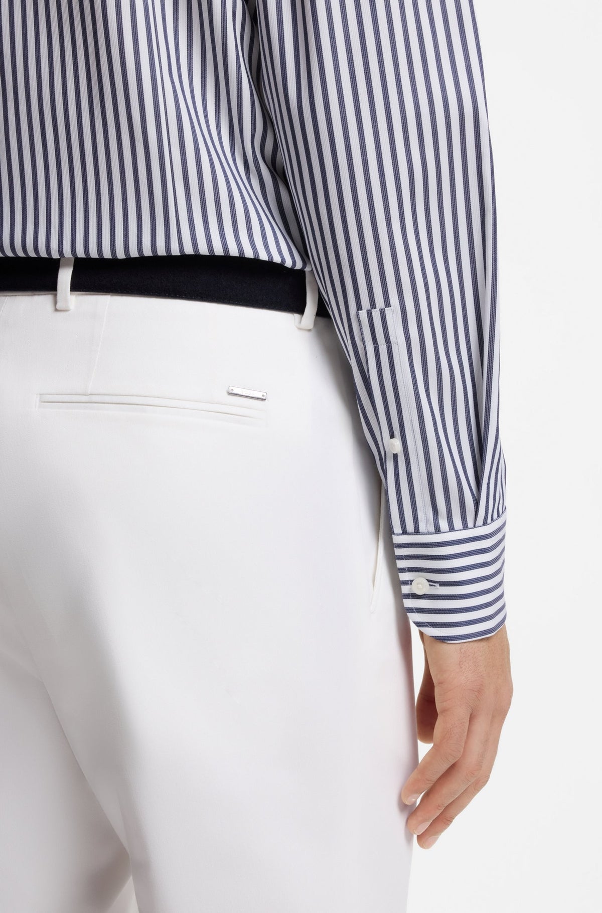 Camicia a righe 50567021 404 BOSS 