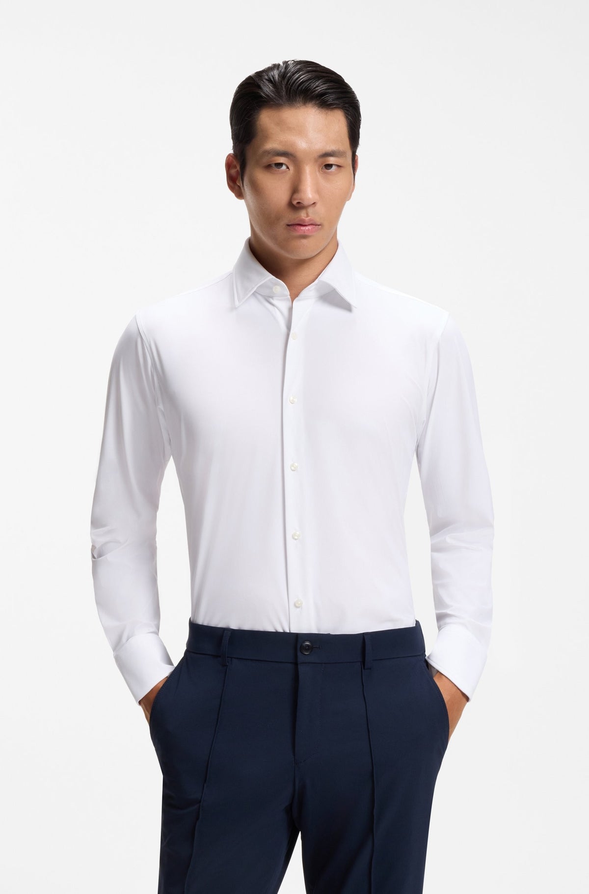 Camicia in jersey 50567182 100 BOSS 
