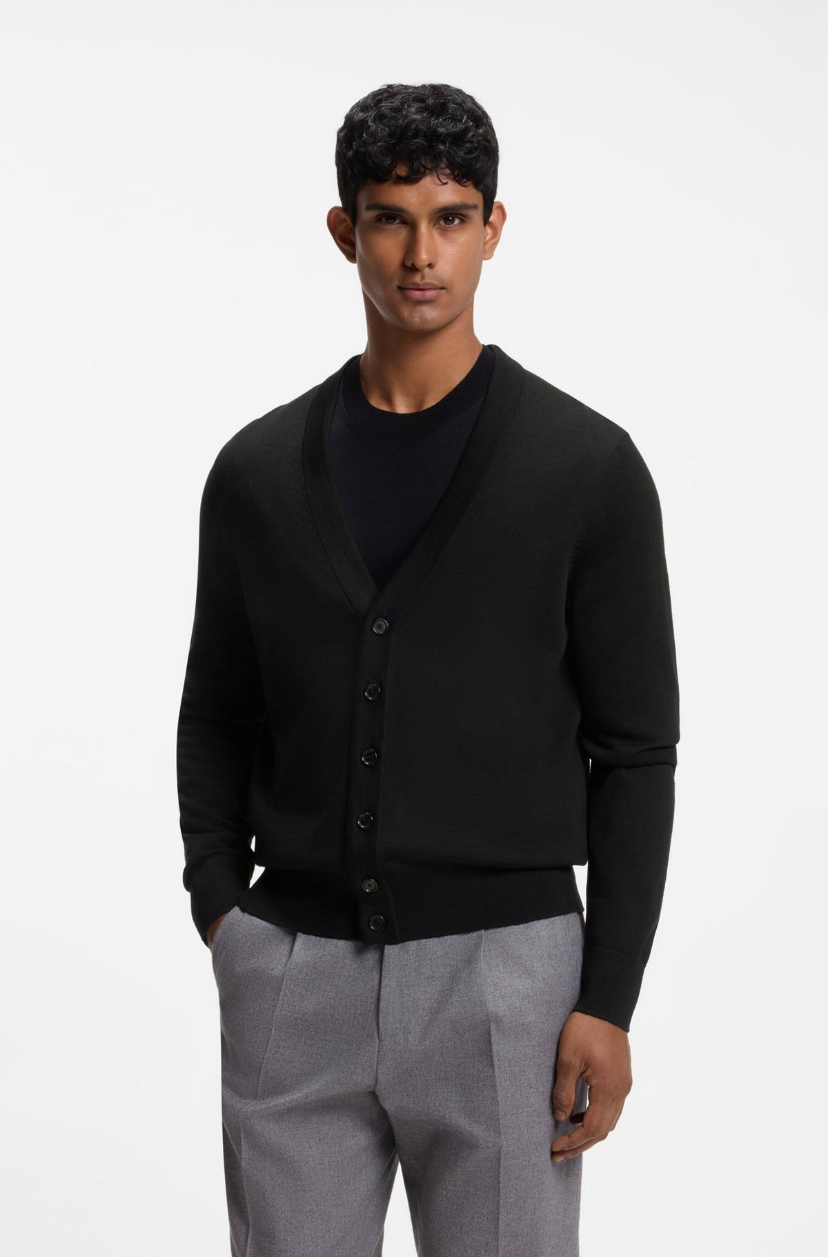 Cardigan con bottoni 50571585 001 BOSS 