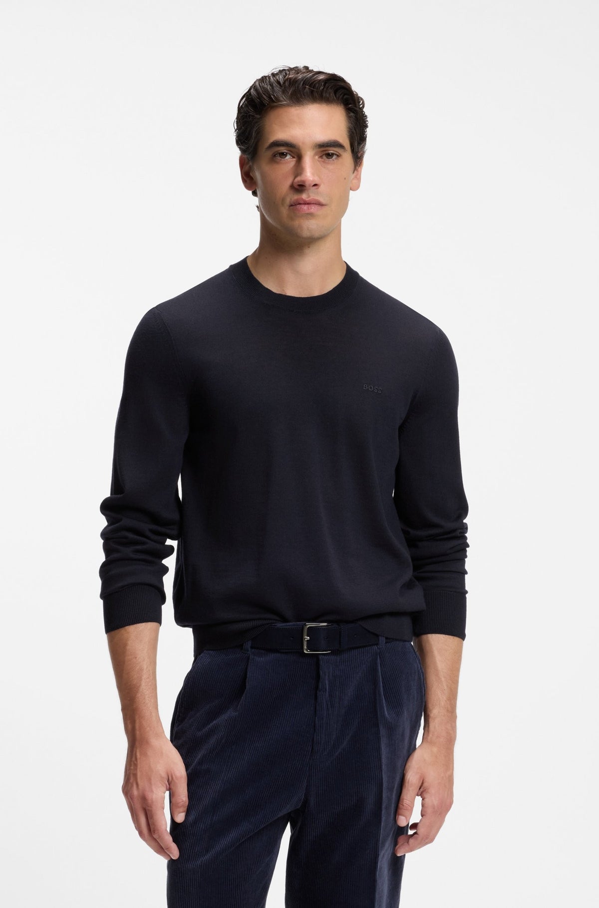Maglione con logo ricamato 50571914 404 BOSS 