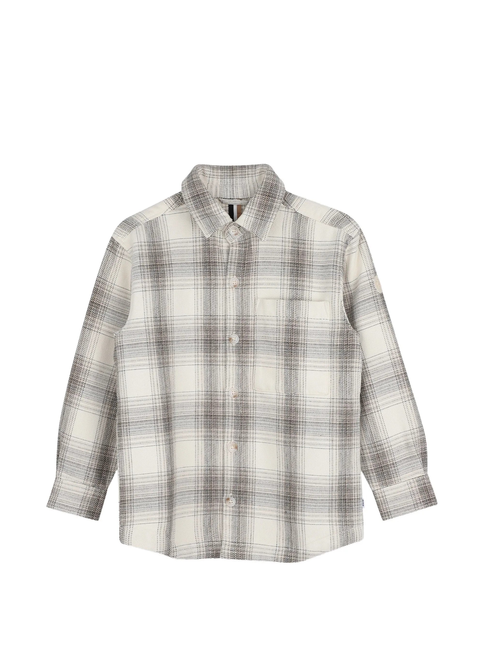 Camicia a quadri con tasca J53364 120 BOSS 