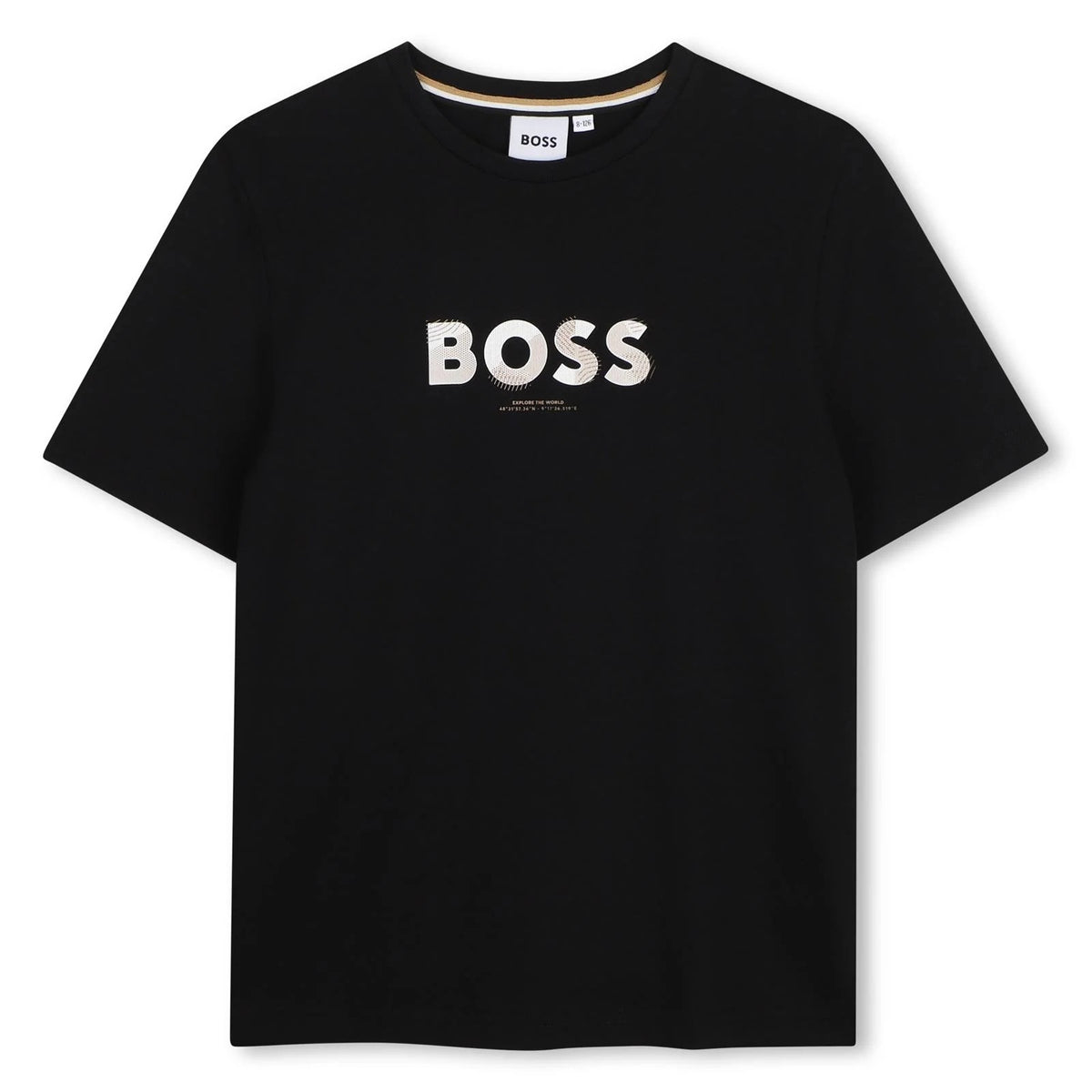 T-shirt con logo J53404 09BB BOSS 