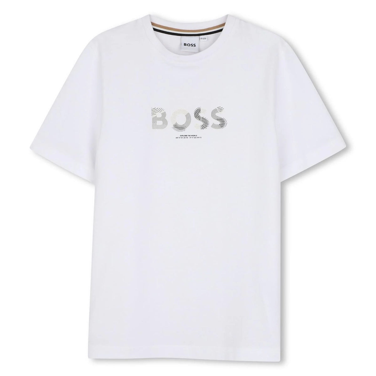 T-shirt con logo J53404 10P BOSS 