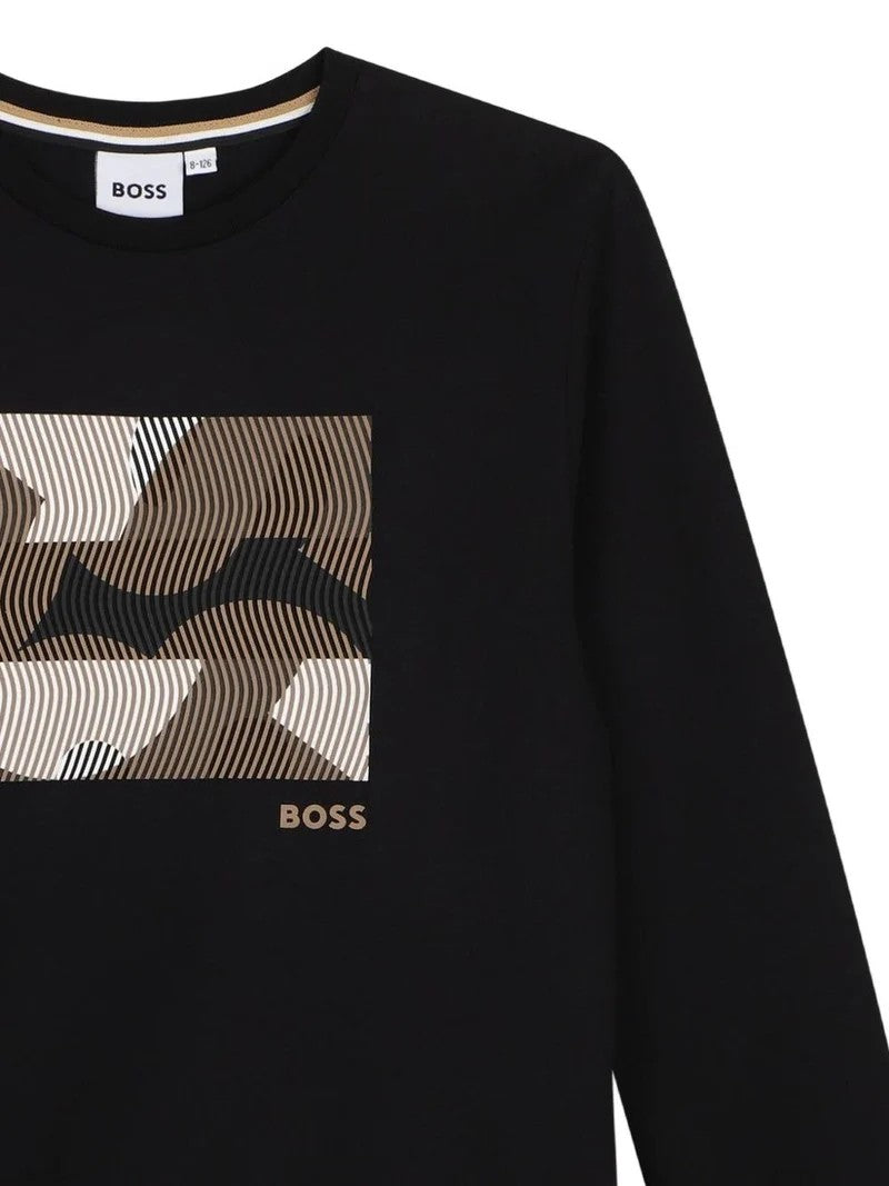 T-shirt con logo J53406 09BB BOSS 