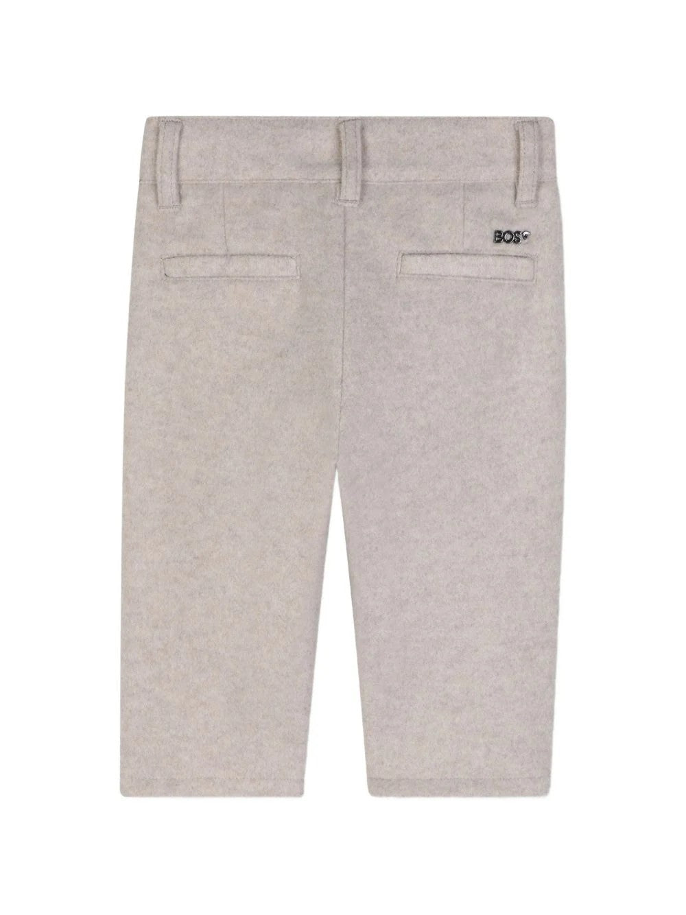 Pantaloncini per neonato beige con trama feltrata J53469 B51A BOSS 