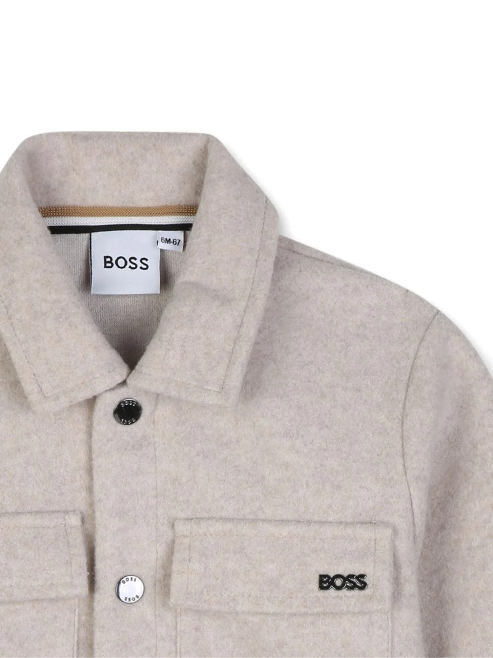 Giubbino per neonato beige con colletto J53477 B51 BOSS 