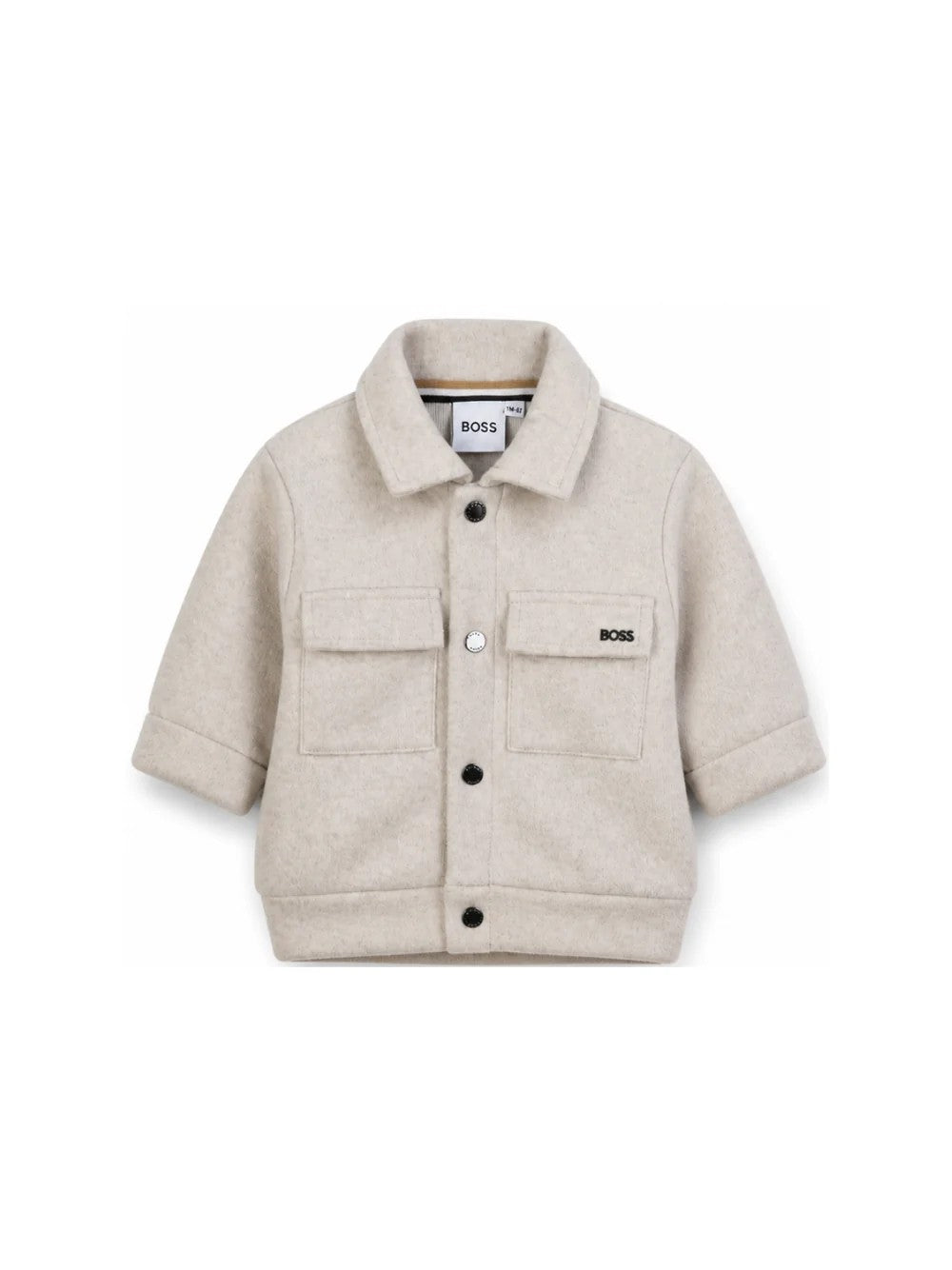 Giubbino per neonato beige con colletto J53477 B51 BOSS 