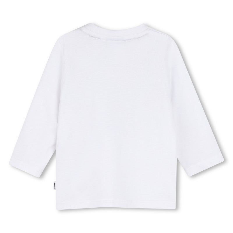 T-shirt con grafica J53503 10PA BOSS 