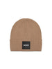 Cappello marrone con logo sul davanti