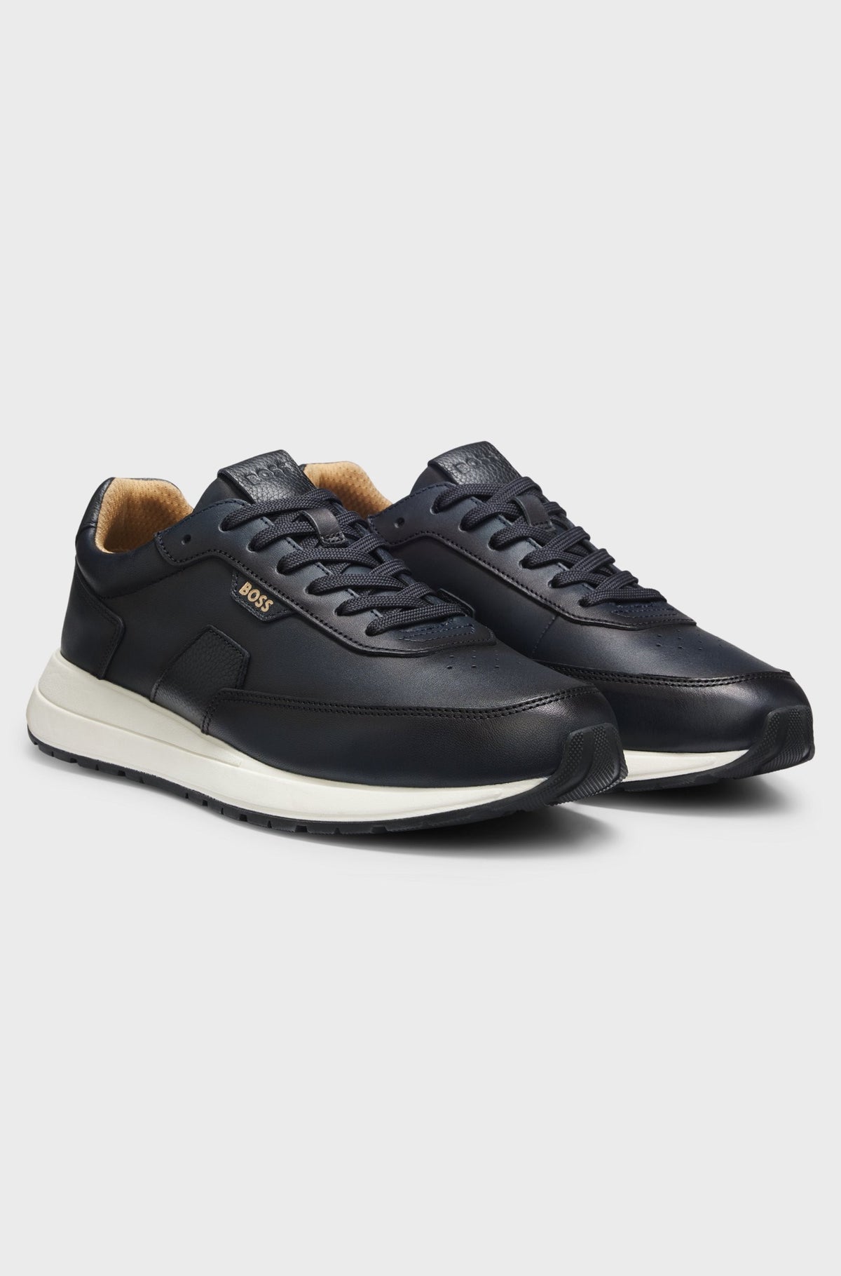 Sneakers in pelle 50573581 401 BOSS SHOES 