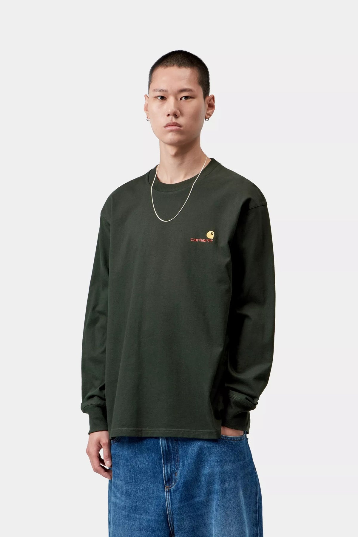 L/S american script t-shirt I029955 3T6XX CARHARTT WIP 