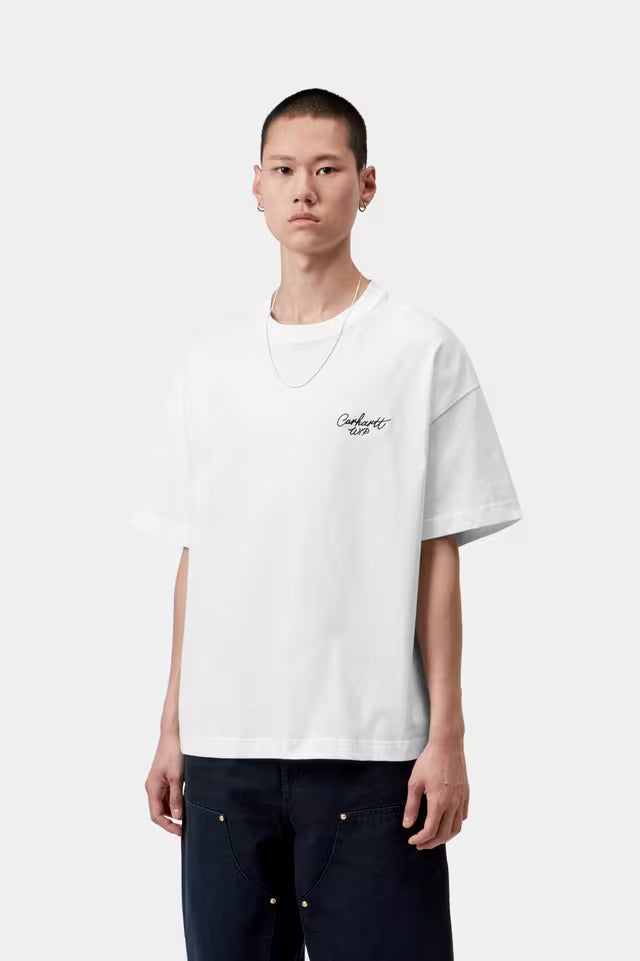 S/S signature script t-shirt I033828 00AXX CARHARTT WIP 