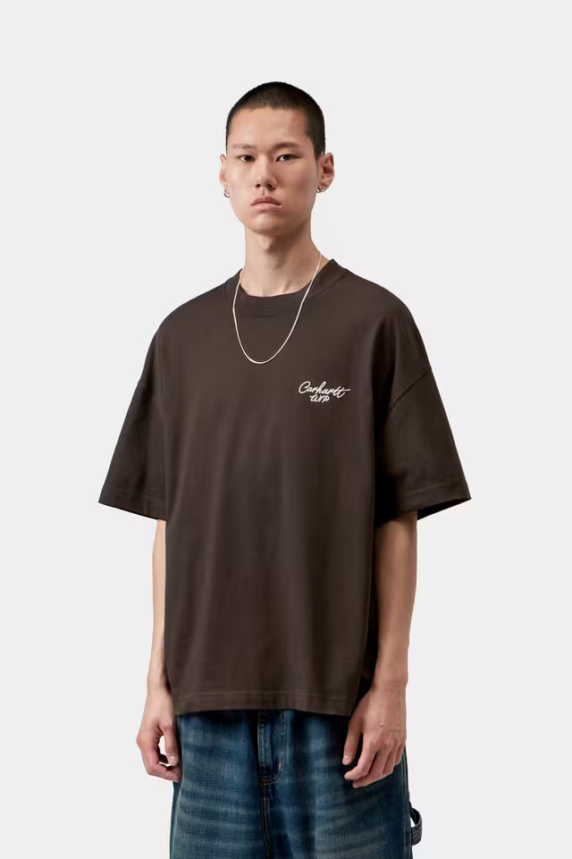 S/S signature script t-shirt I033828 3XBXX CARHARTT WIP 