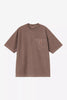 Short-sleeve loose pocket t-shirt