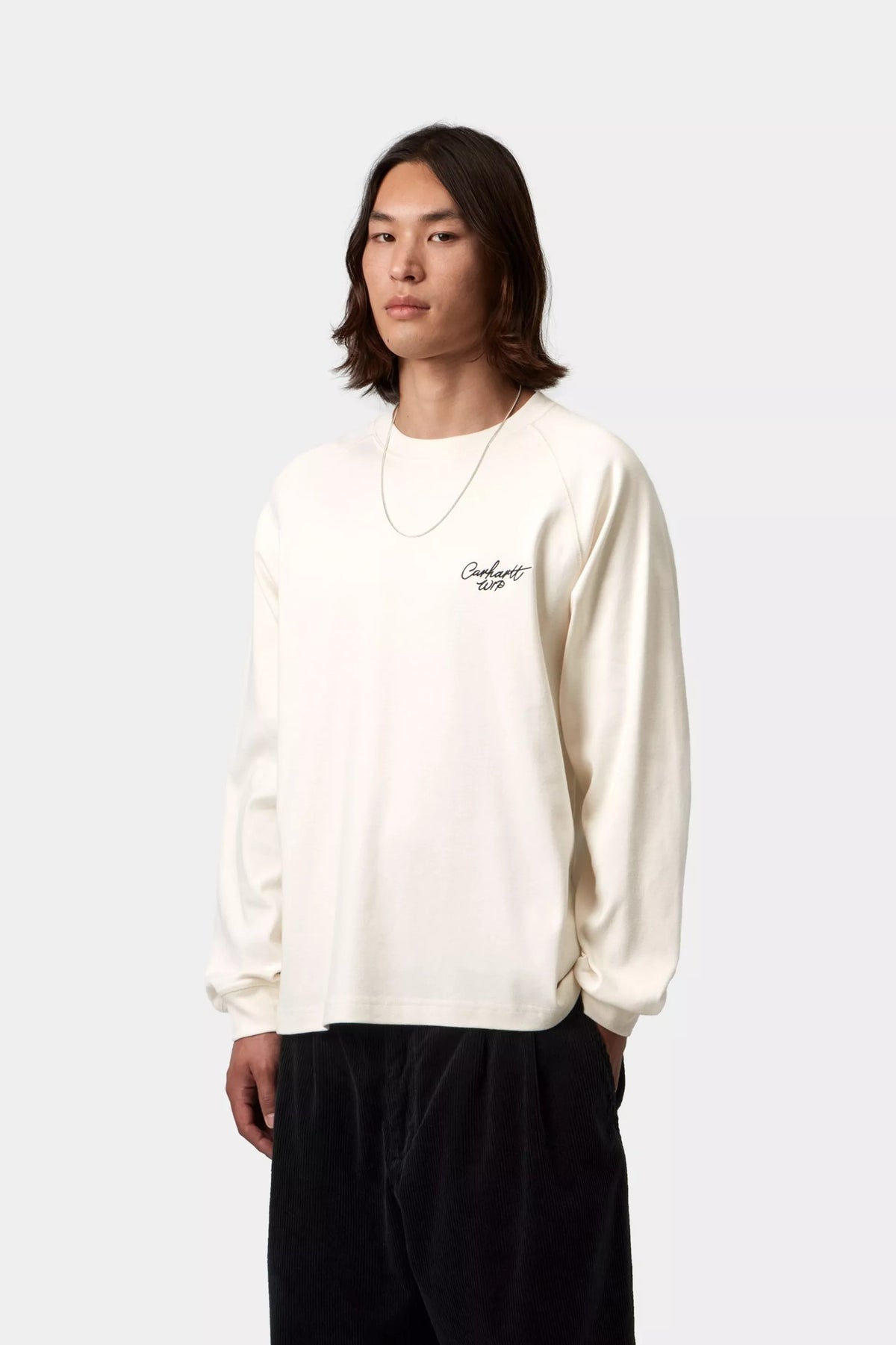 L/S signature rib t-shirt I037121 0D3XX CARHARTT WIP 