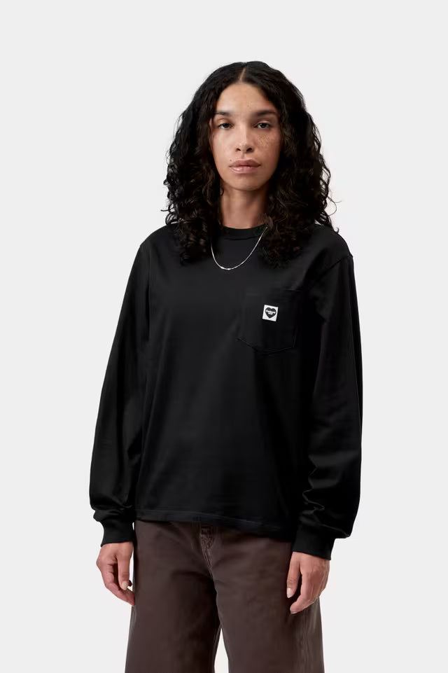L/s pocket small heart t-shirt I037167 00EXX CARHARTT WIP 