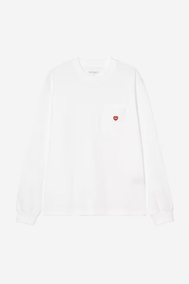 L/s pocket small heart t-shirt I037167 1WZXX CARHARTT WIP 