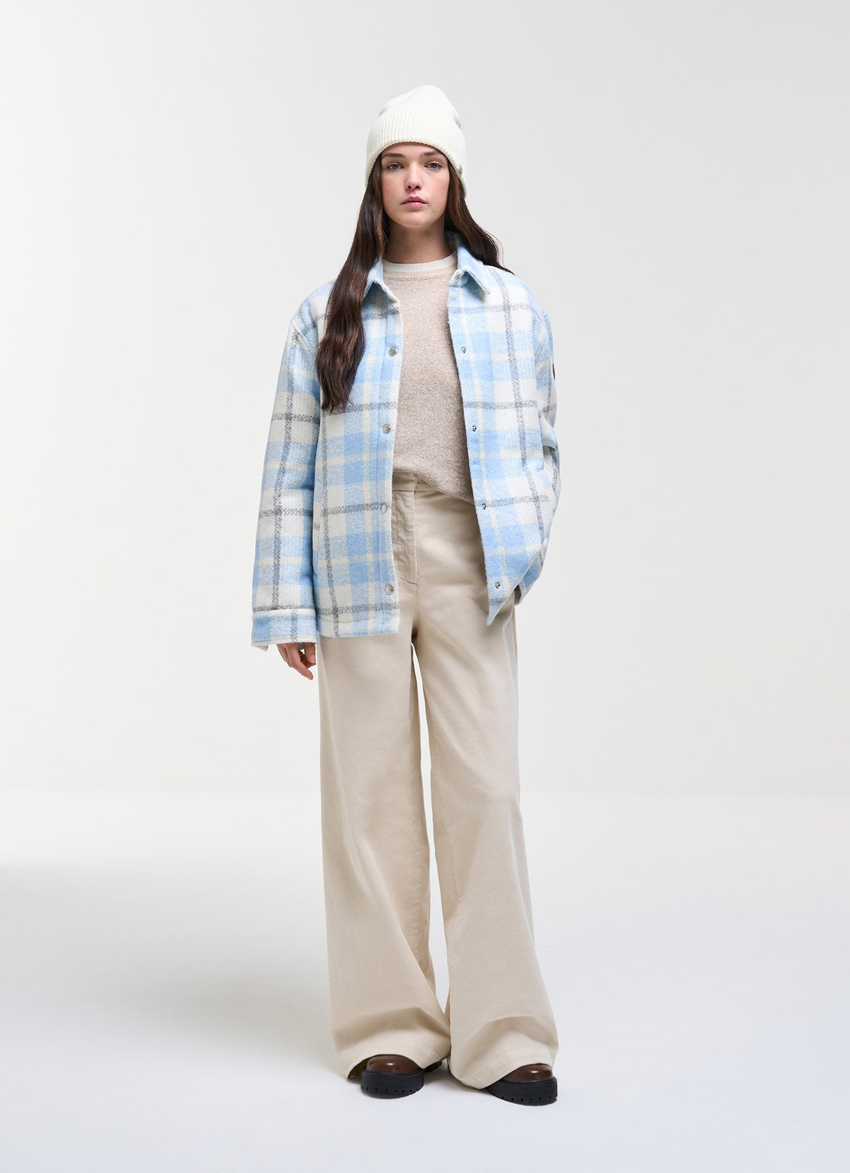 Pantaloni a palazzo in velluto 06000001W3LK 56 COLMAR 