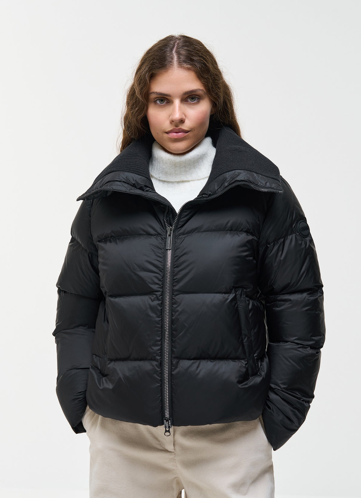 Piumino crop con collo ampio 220000172YO 99 COLMAR 