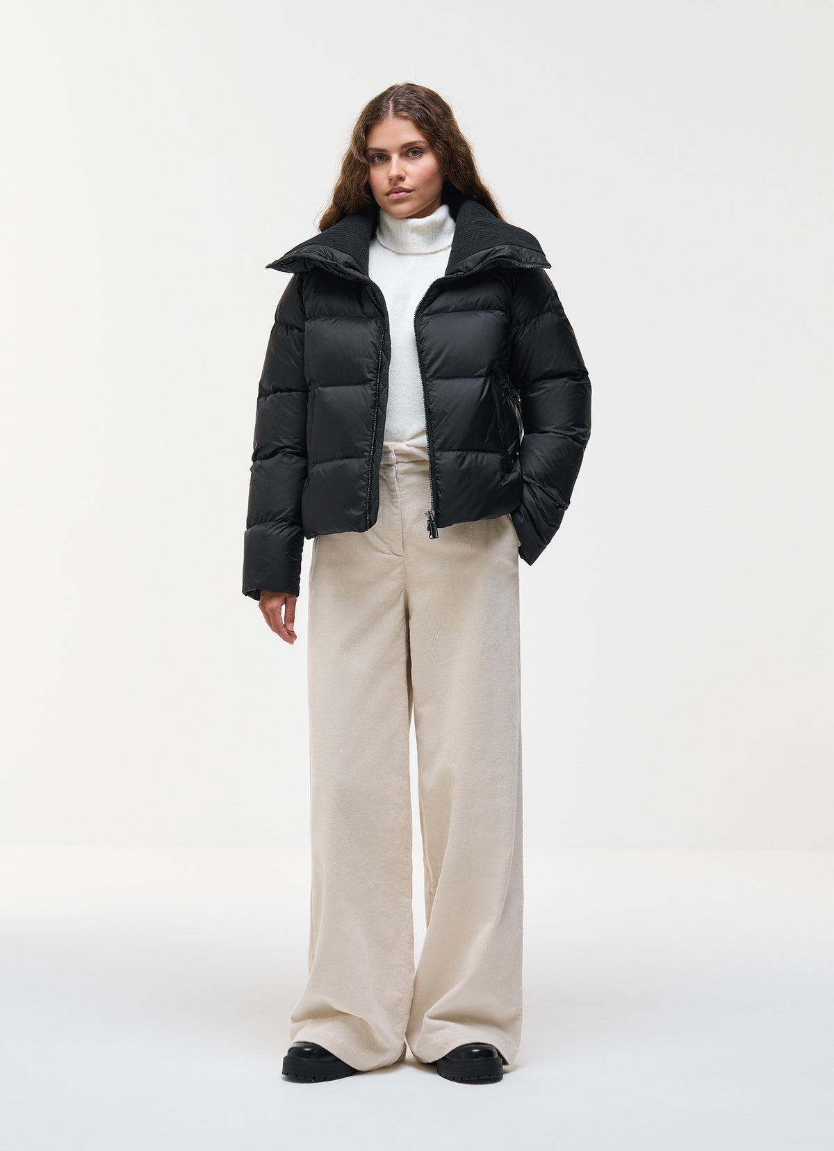 Piumino crop con collo ampio 220000172YO 99 COLMAR 
