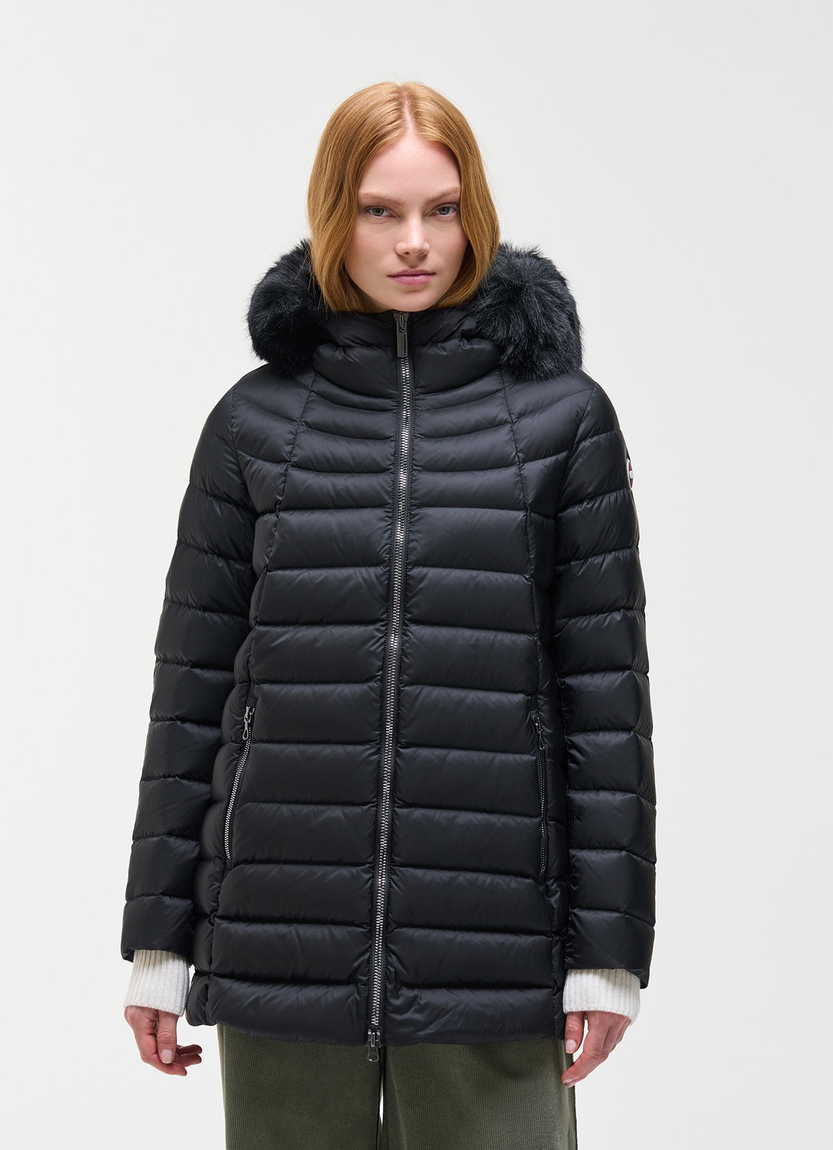 Piumino a trapezio con pelliccia sintetica 22000033E2YO 99 COLMAR 