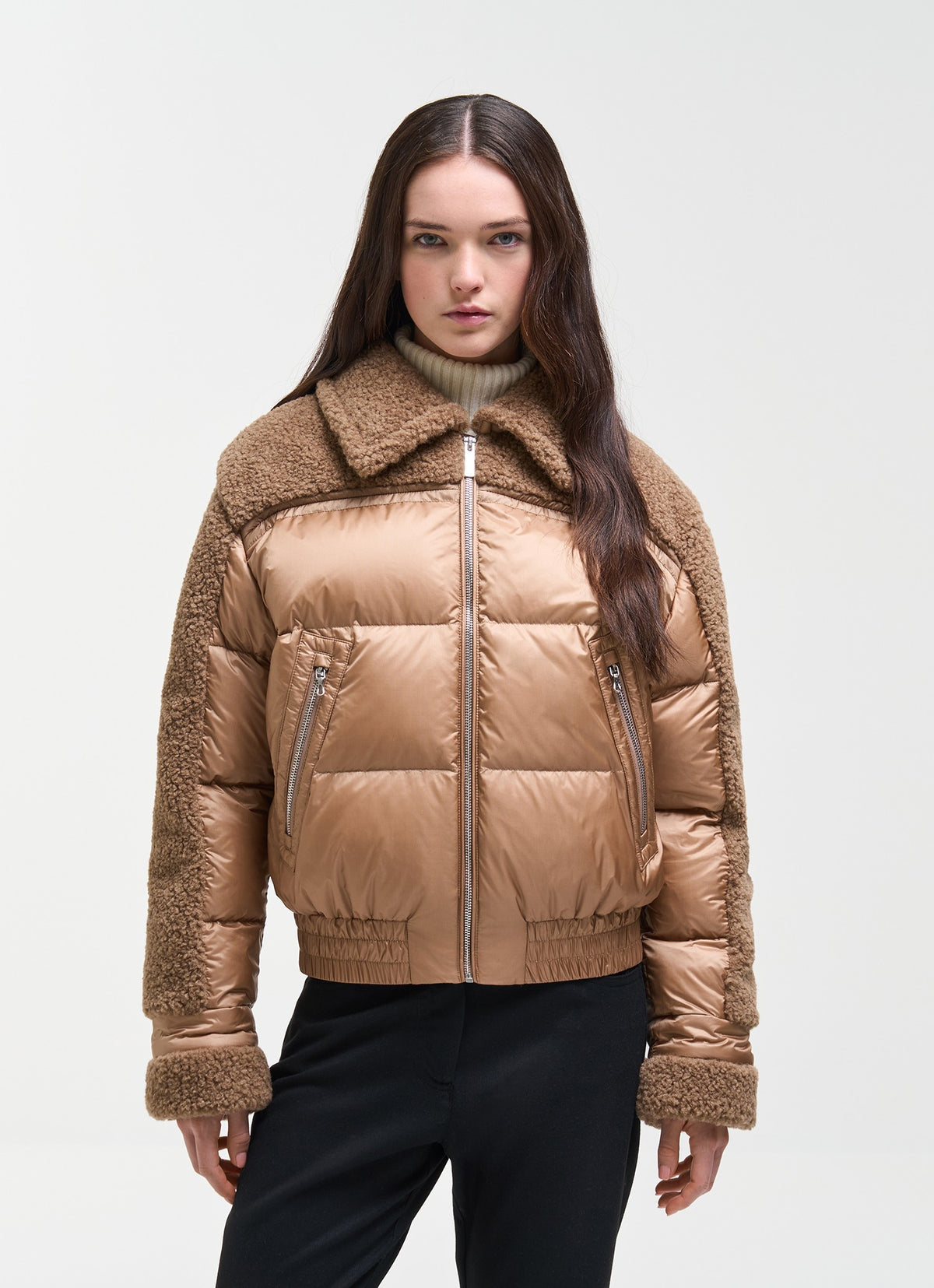 Bomber con inserti teddy 220000342YO 636 COLMAR 