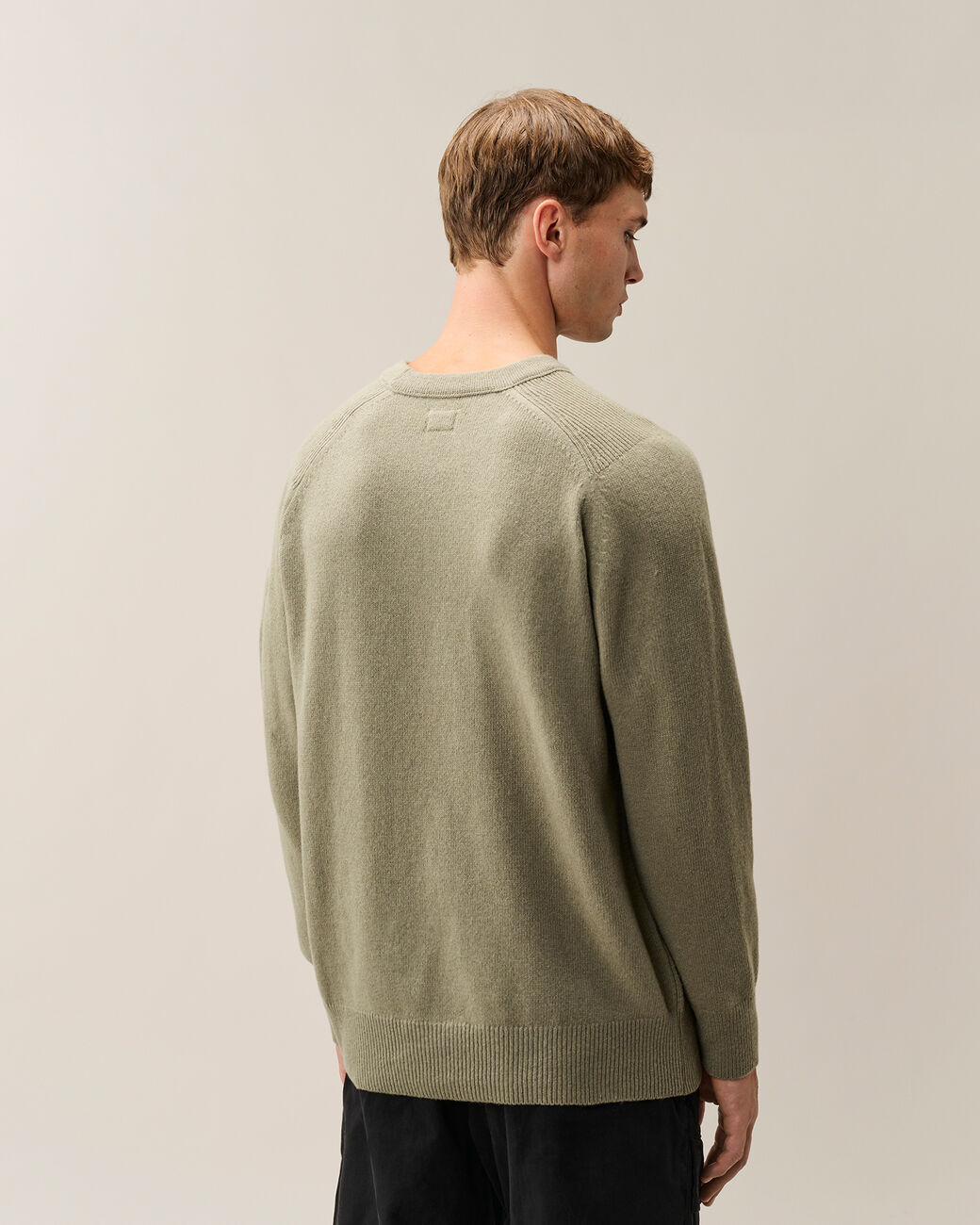 Lambswool Lens Crewneck Sweater 21CMKN085A 356 C.P. COMPANY 