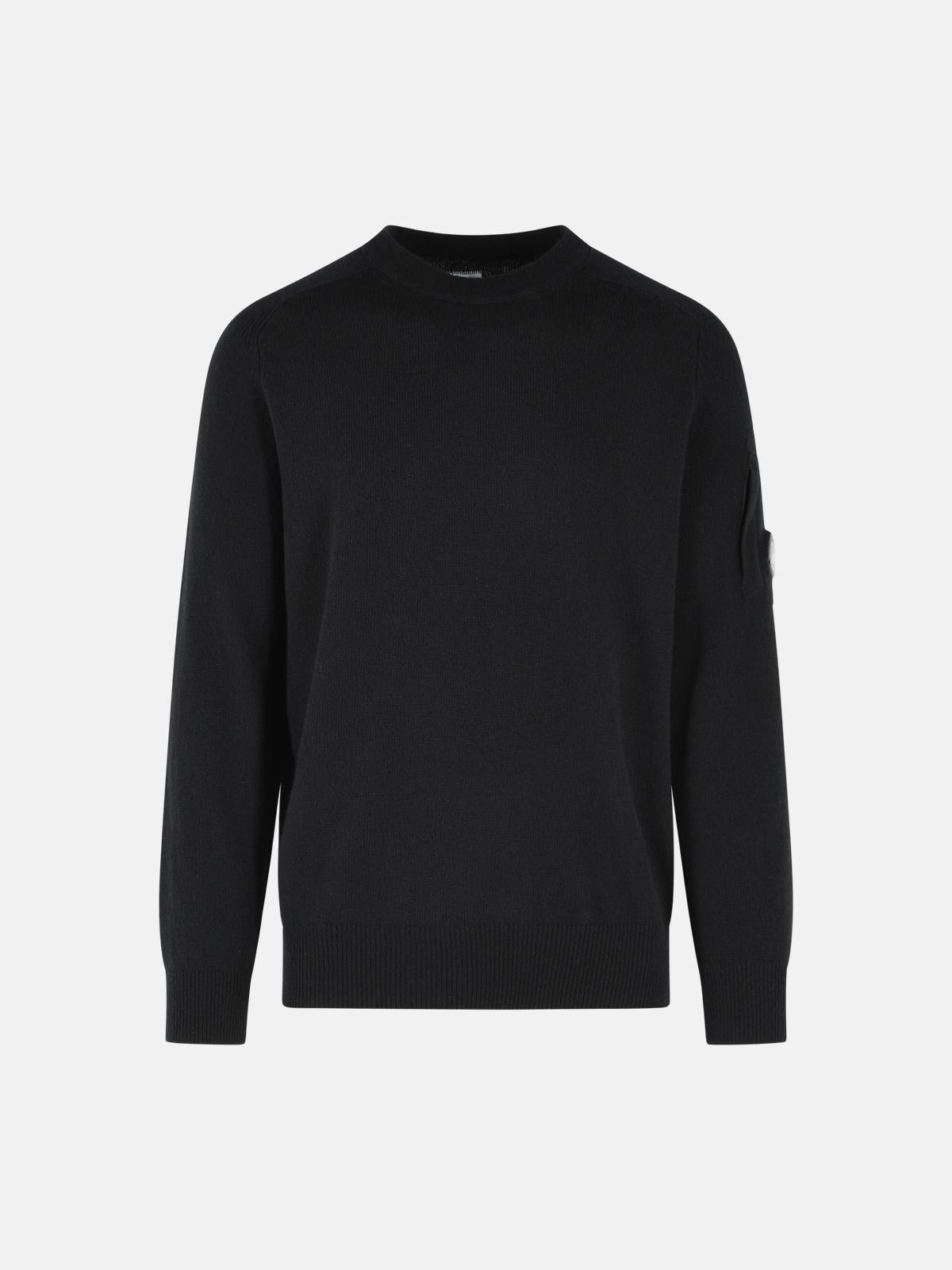 Lambswool Lens Crewneck Sweater 21CMKN085A 999 C.P. COMPANY 
