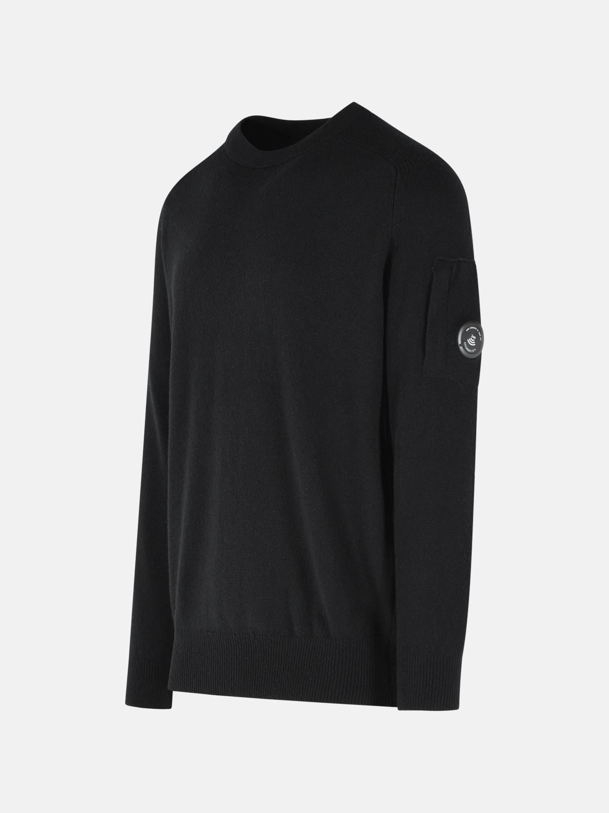 Lambswool Lens Crewneck Sweater 21CMKN085A 999 C.P. COMPANY 