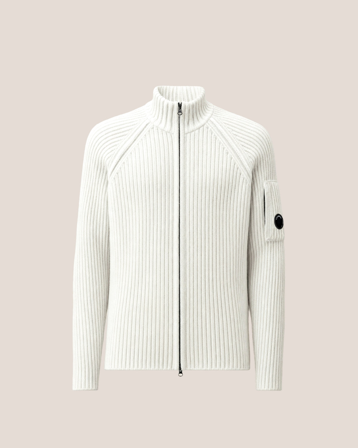 Fleece Knit Lens Full Zip Cardigan 21CMKN300A M12 C.P. COMPANY 