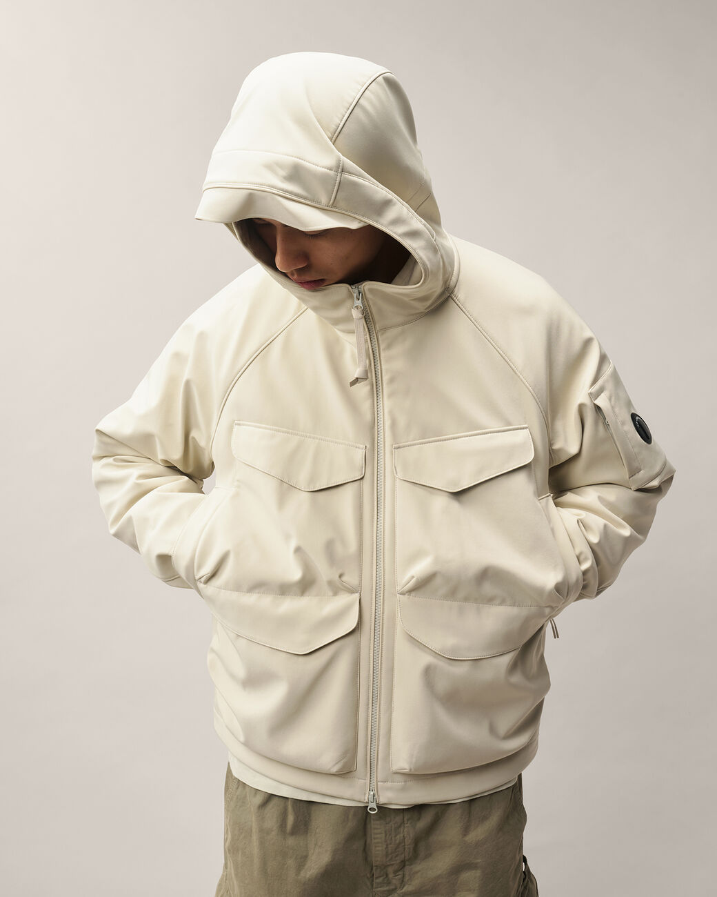 C.P. Shell-R Padded Hooded Lens Jacket 21CMOW004A 120 C.P. COMPANY 