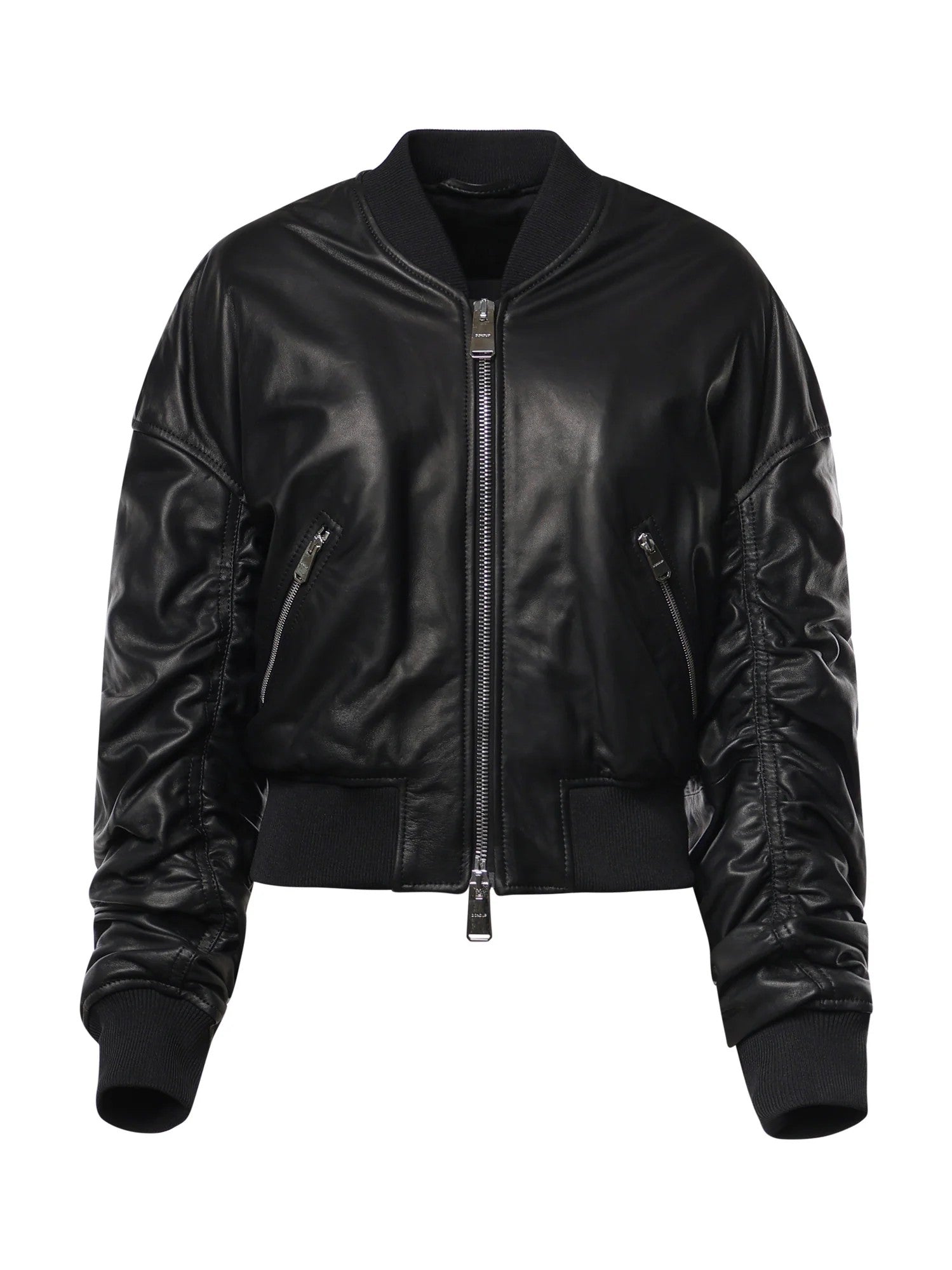 Bomber in pelle nero DJ800PL0511XXX 999 DONDUP 