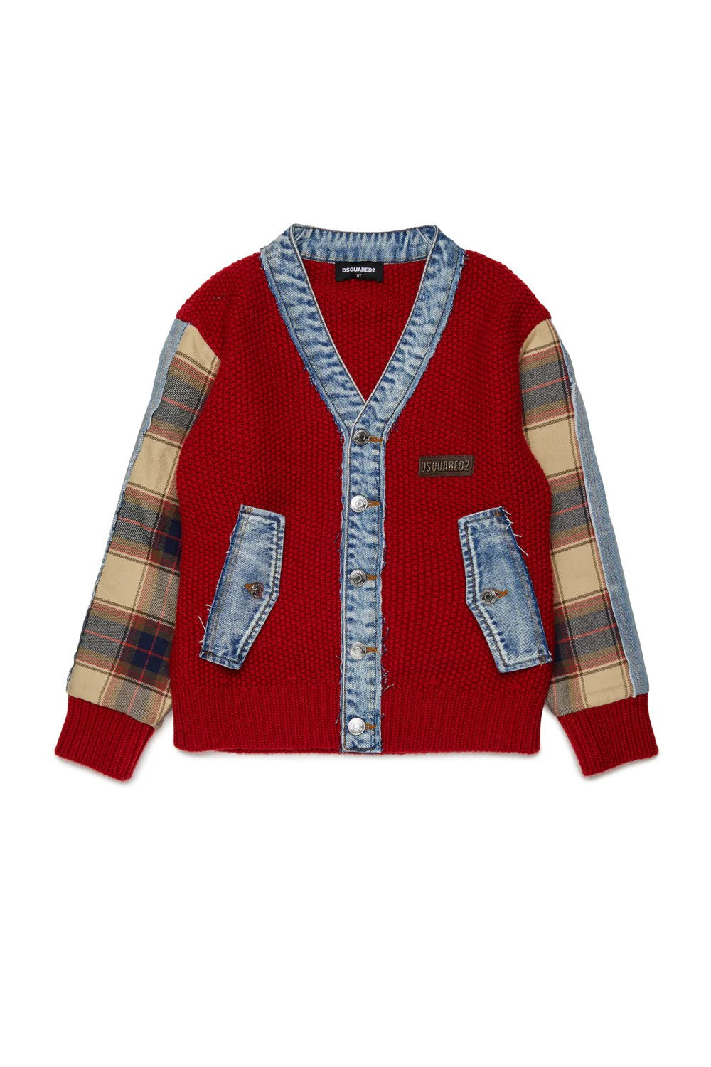 Cardigan in Lana Rubin Red DQ3407D0AJC DQ452 DSQUARED2 