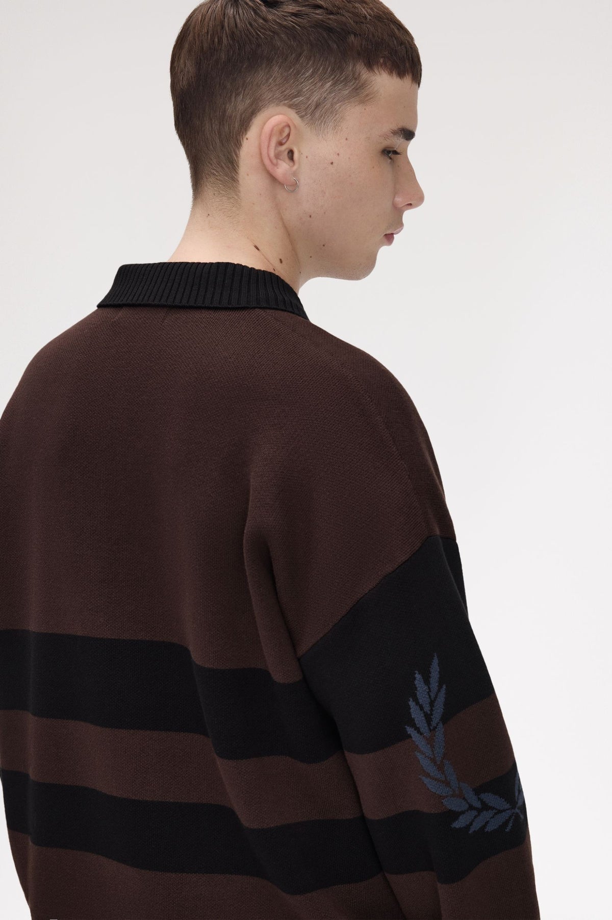 Cardigan con zip intera K331559 33C FRED PERRY 