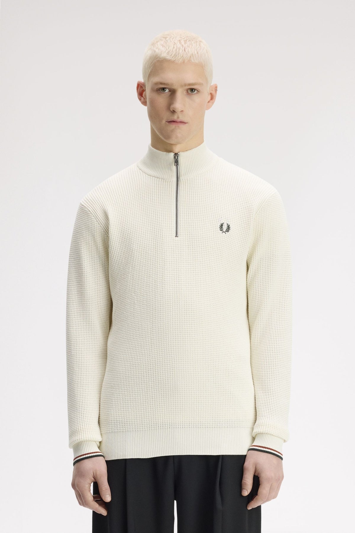 Maglione a mezza zip K855759 170 FRED PERRY 