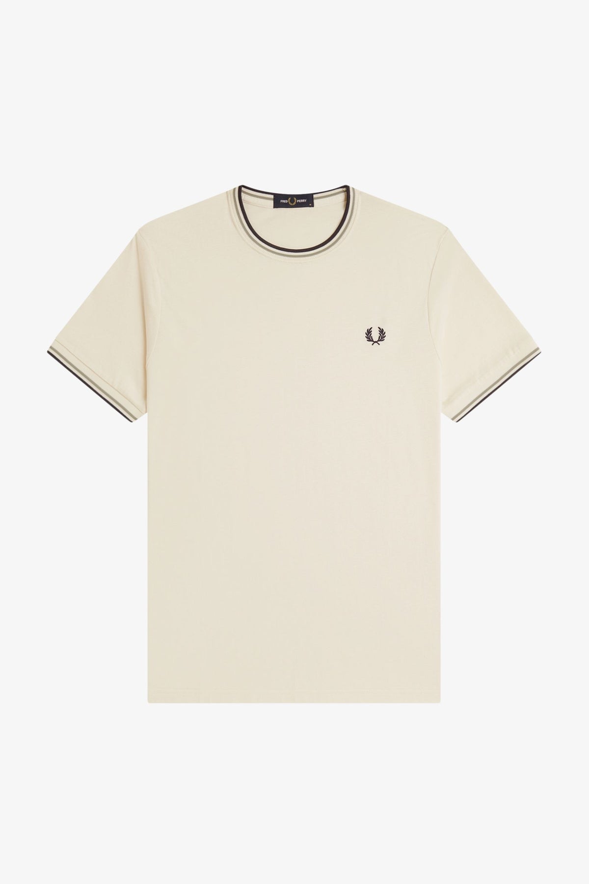 T-shirt con doppia riga M1588V59 68C FRED PERRY 