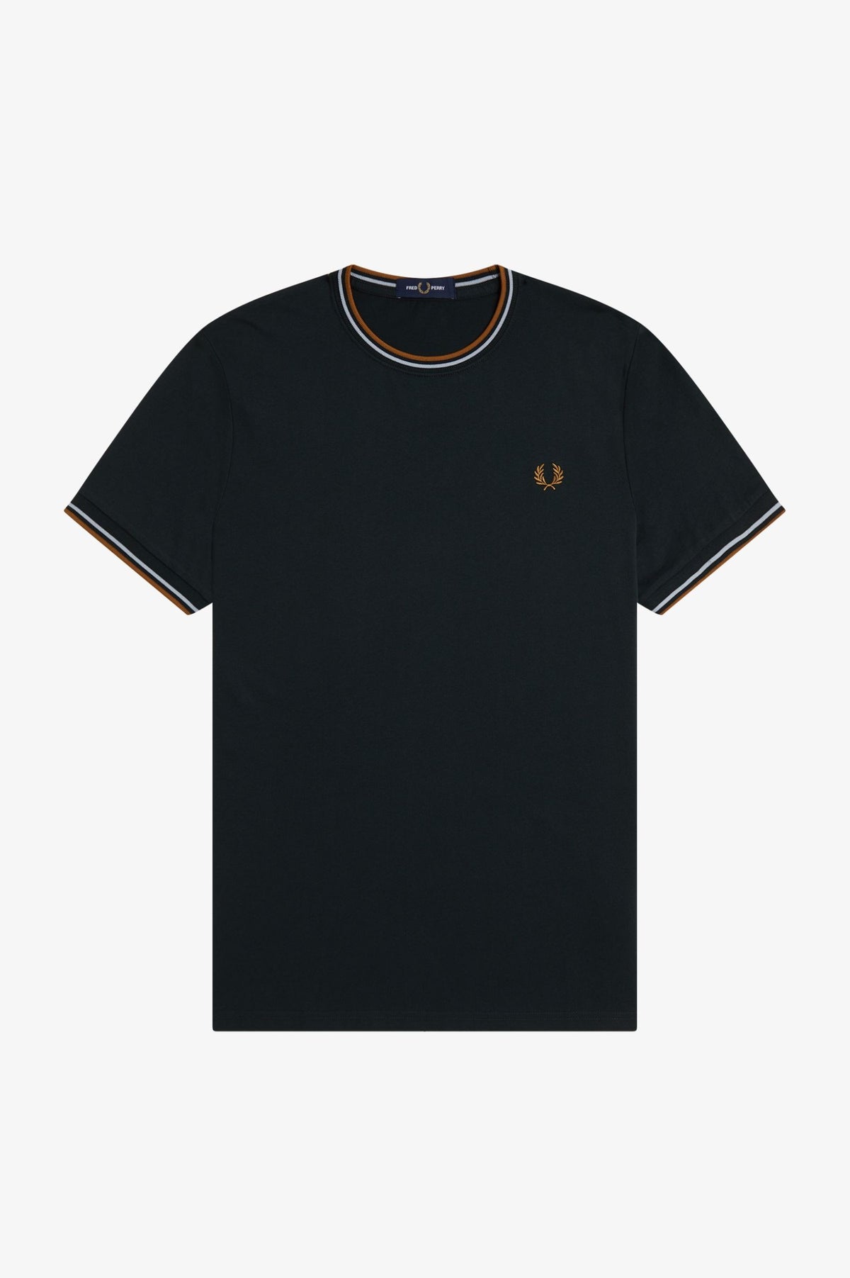 T-shirt con doppia riga M1588V59 78C FRED PERRY 