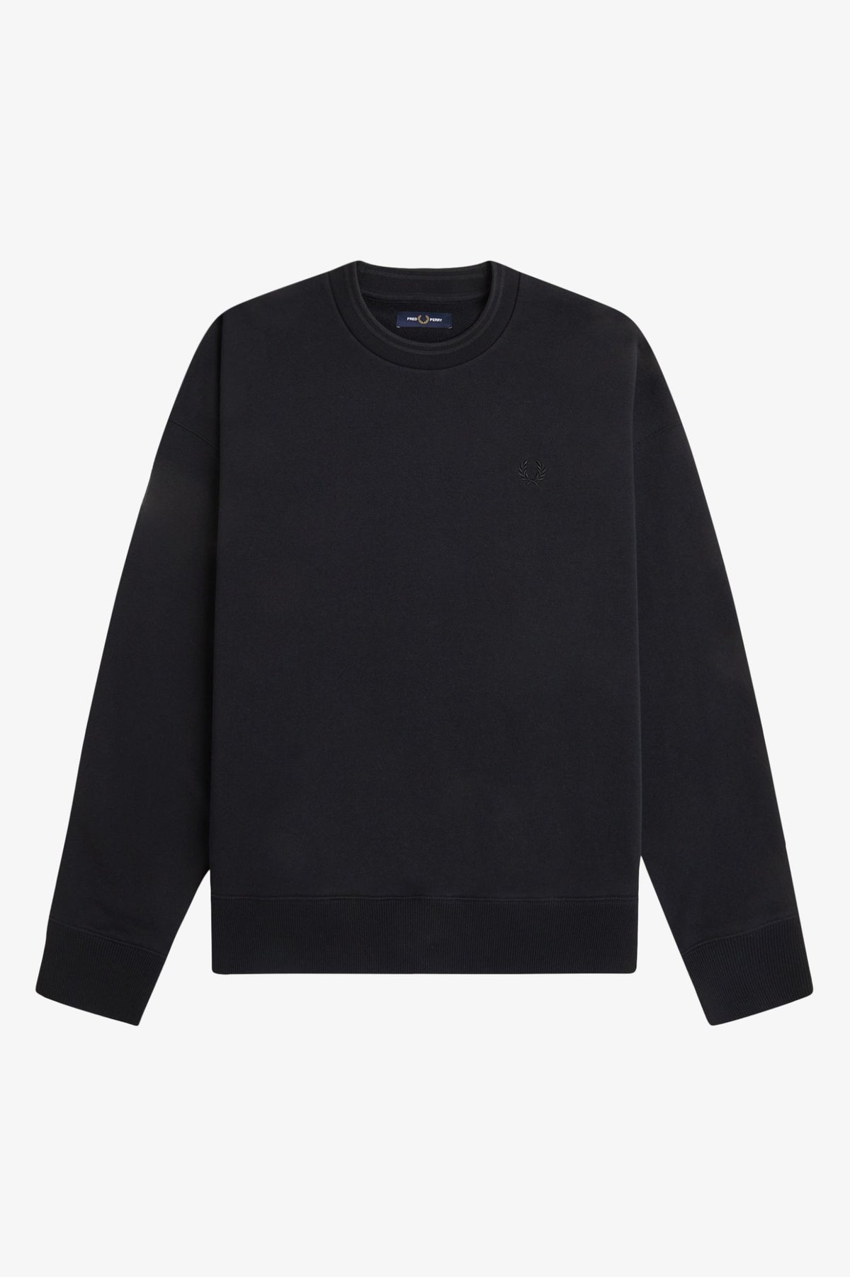 Felpa oversize con riga M349759 102 FRED PERRY 
